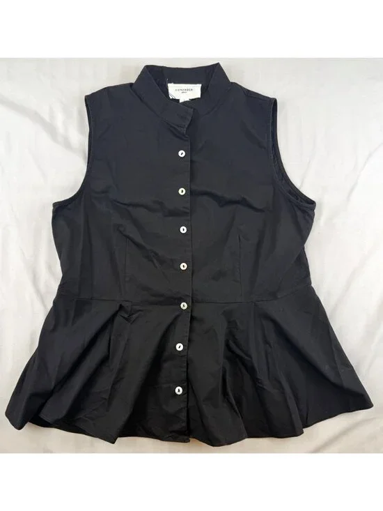 POMANDER PLACE Black Paulina Top Size Large - Picture 3 of 9